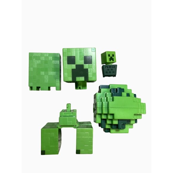 Minecraft Creeper Basic Figure Spawn Egg and Minecart Creeper Custom Lot - Picture 3 of 10
